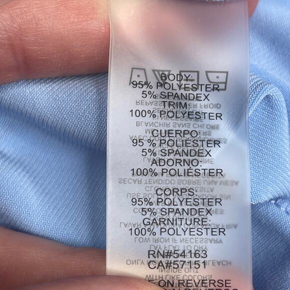 Calvin Klein Surplice Tank Top Light Blue Medium - Picture 6 of 6